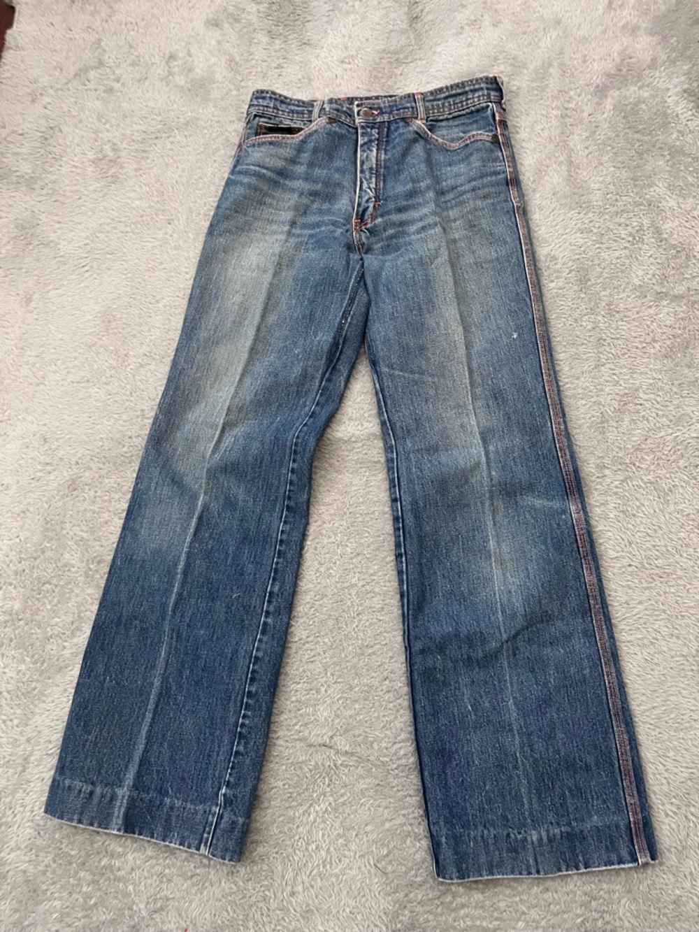 1970s San Francisco Riding Gear Longhorn Wide Legged Jeans *READ*